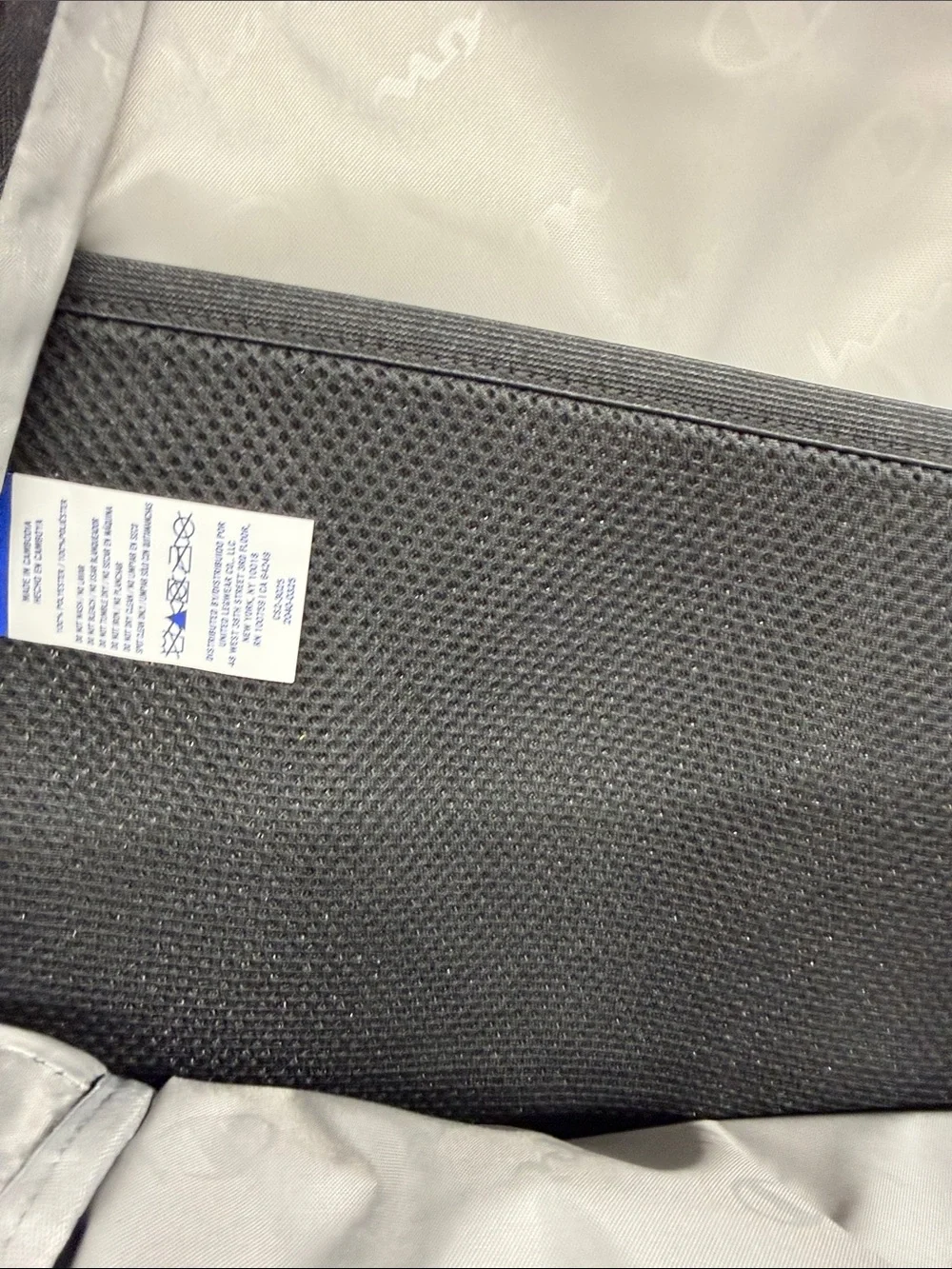 NEW Champion Black Mesh Backpack with Reflective Trim